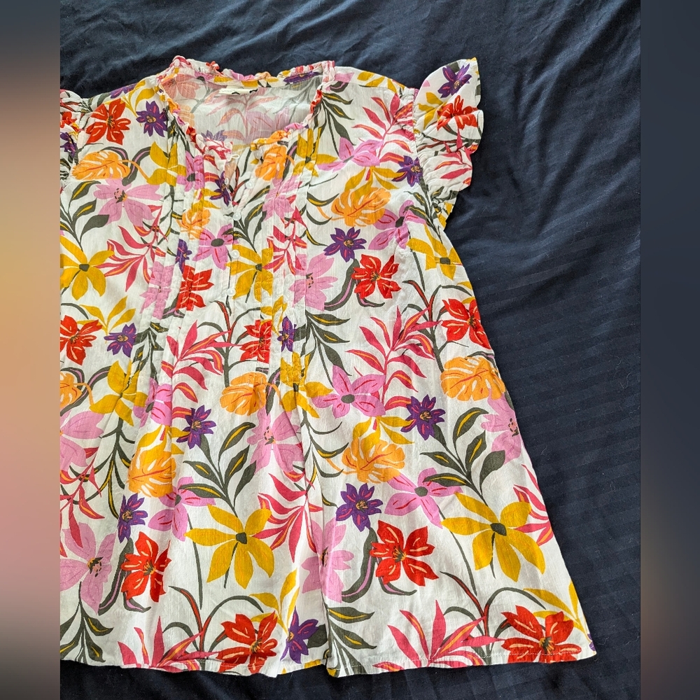 St. John's Bay Boho Peasant Blouse - Picture 2 of 8
